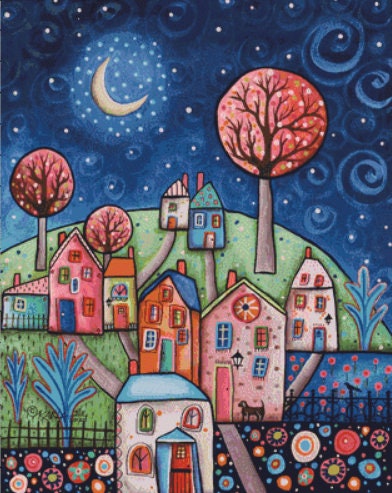 Delightful Evening counted cross stitch pattern by Karla Gerard