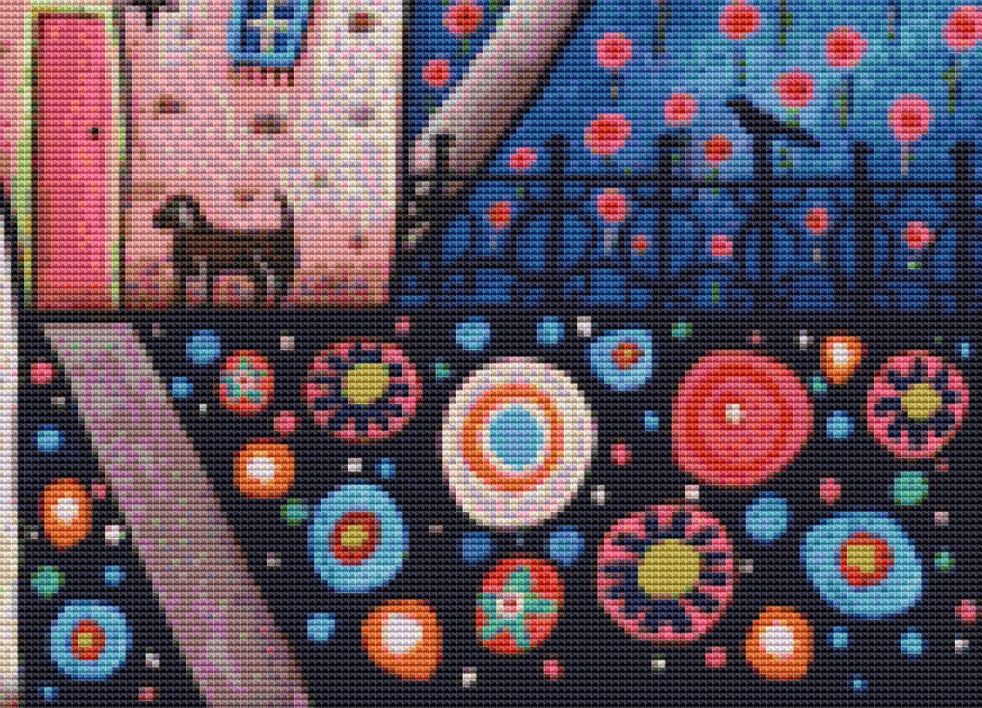 Delightful Evening counted cross stitch pattern by Karla Gerard