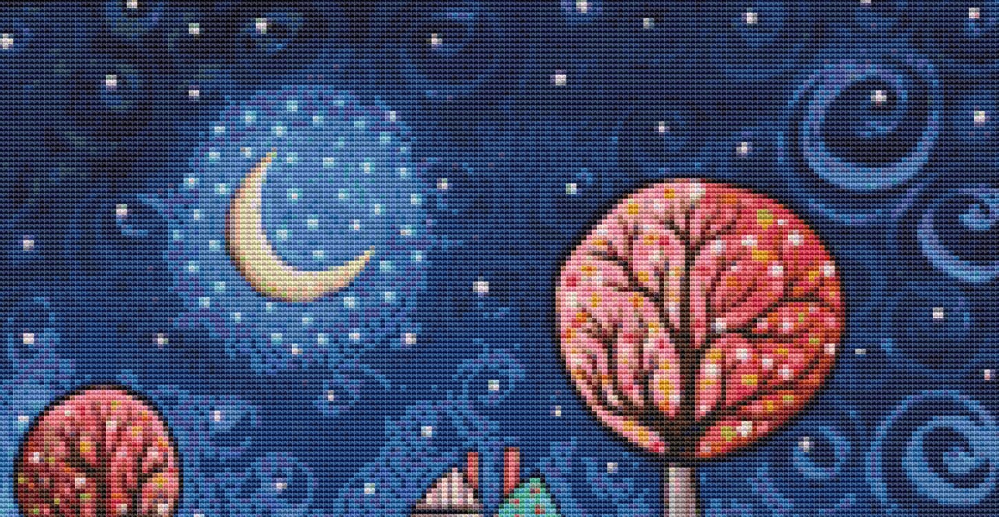 Delightful Evening (Small) counted cross stitch pattern by Karla Gerard