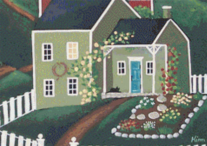 Blanket of Stars cross stitch pattern by Kim Leo licensed by JMS Art Licensing
