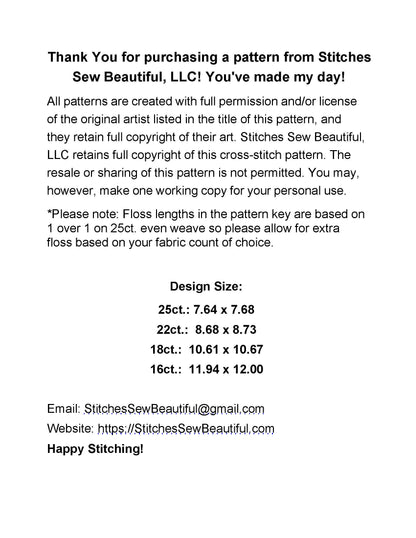 Easter Egg Mandala (Round) ©Adobe Ext. License cross stitch pattern by StitchesSewBeautiful, LLC.