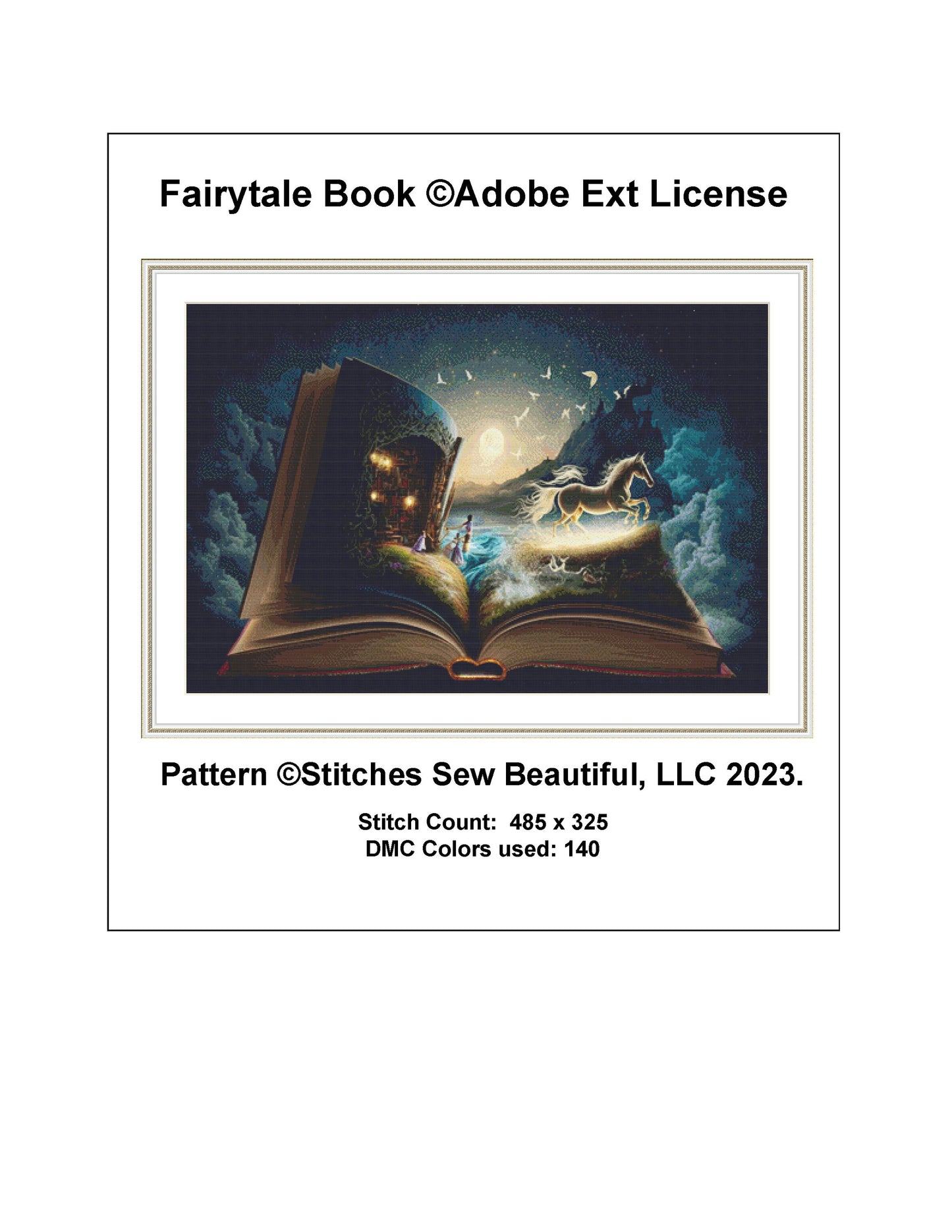 Fairytale Book ©Adobe Ext. License cross stitch pattern by StitchesSewBeautiful