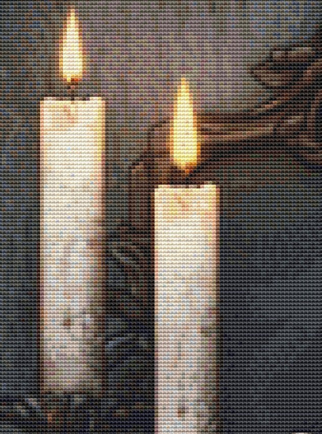 Heart of Black and White cross stitch pattern by Serr.Kai A Quill & Ink