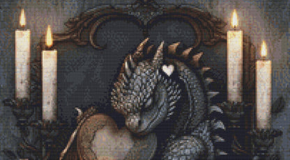 Heart of Black and White (Small) cross stitch pattern by Serr.Kai A Quill & Ink