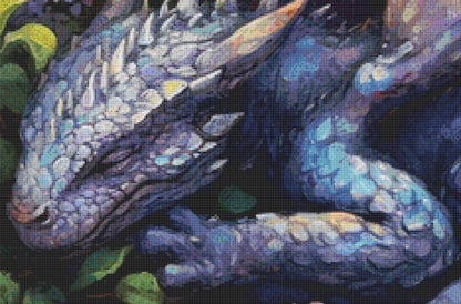 Lilac Dreams Dragon (Max Colors) cross stitch pattern by Serr.Kai A Quill & Ink
