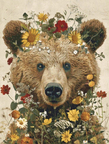 Spring Bear (Max Colors) cross stitch pattern by Serr.Kai A Quill & Ink