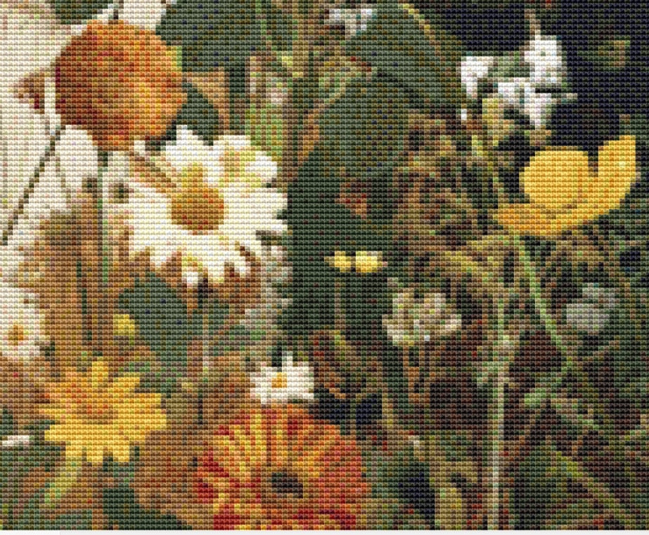 Spring Bear (Max Colors) cross stitch pattern by Serr.Kai A Quill & Ink