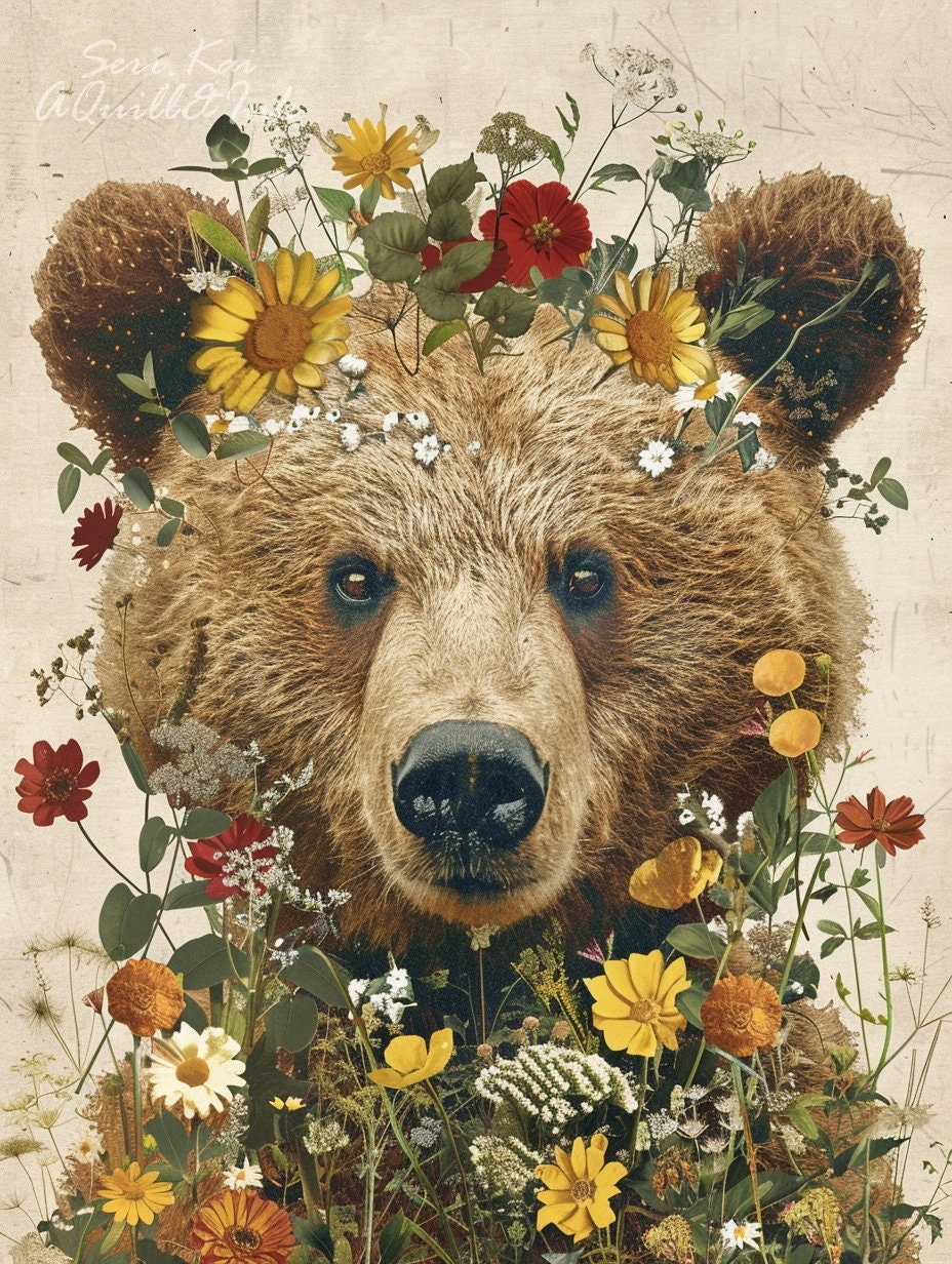 Spring Bear (Max Colors) cross stitch pattern by Serr.Kai A Quill & Ink