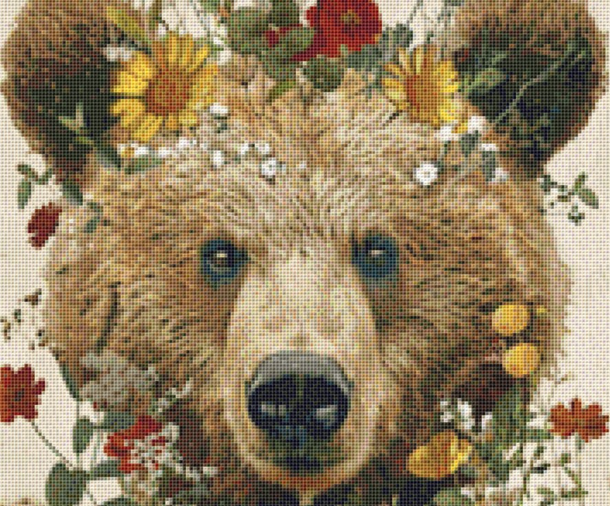 Spring Bear (Small) cross stitch pattern by Serr.Kai A Quill & Ink