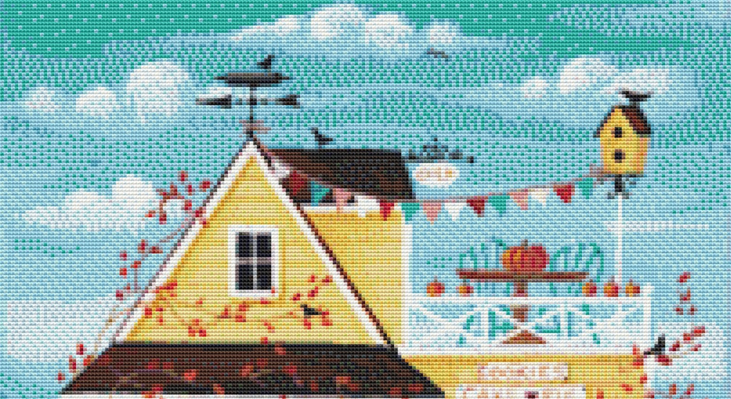 Butternut Bakery (Small) cross stitch pattern by Kim Leo licensed by JMS Art Licensing