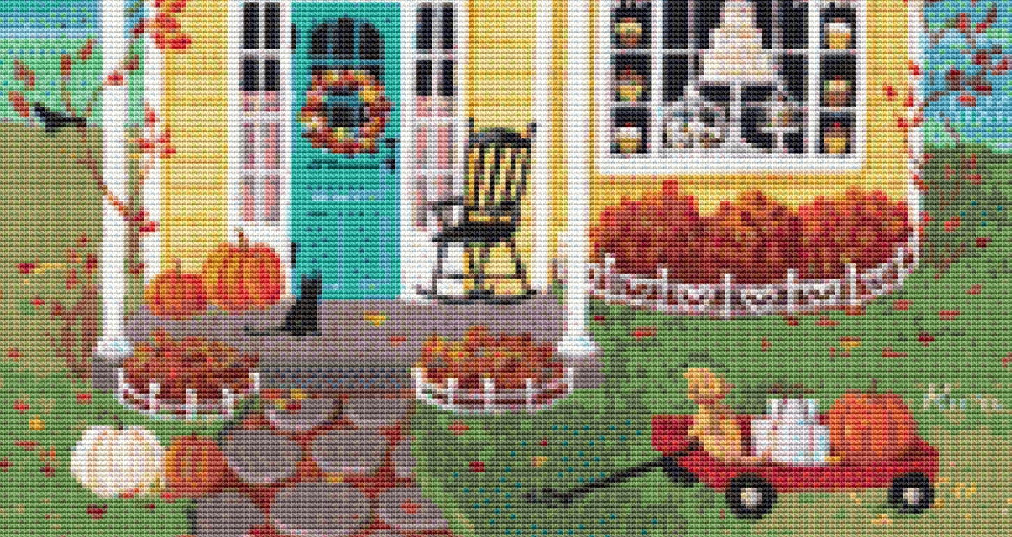 Butternut Bakery (Small) cross stitch pattern by Kim Leo licensed by JMS Art Licensing