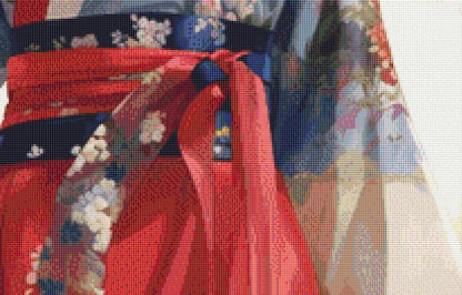 Korean Girl 3 (Max Colors) cross stitch pattern by PassyArt