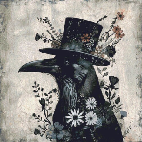 Raven 2 cross stitch pattern by PassyArt