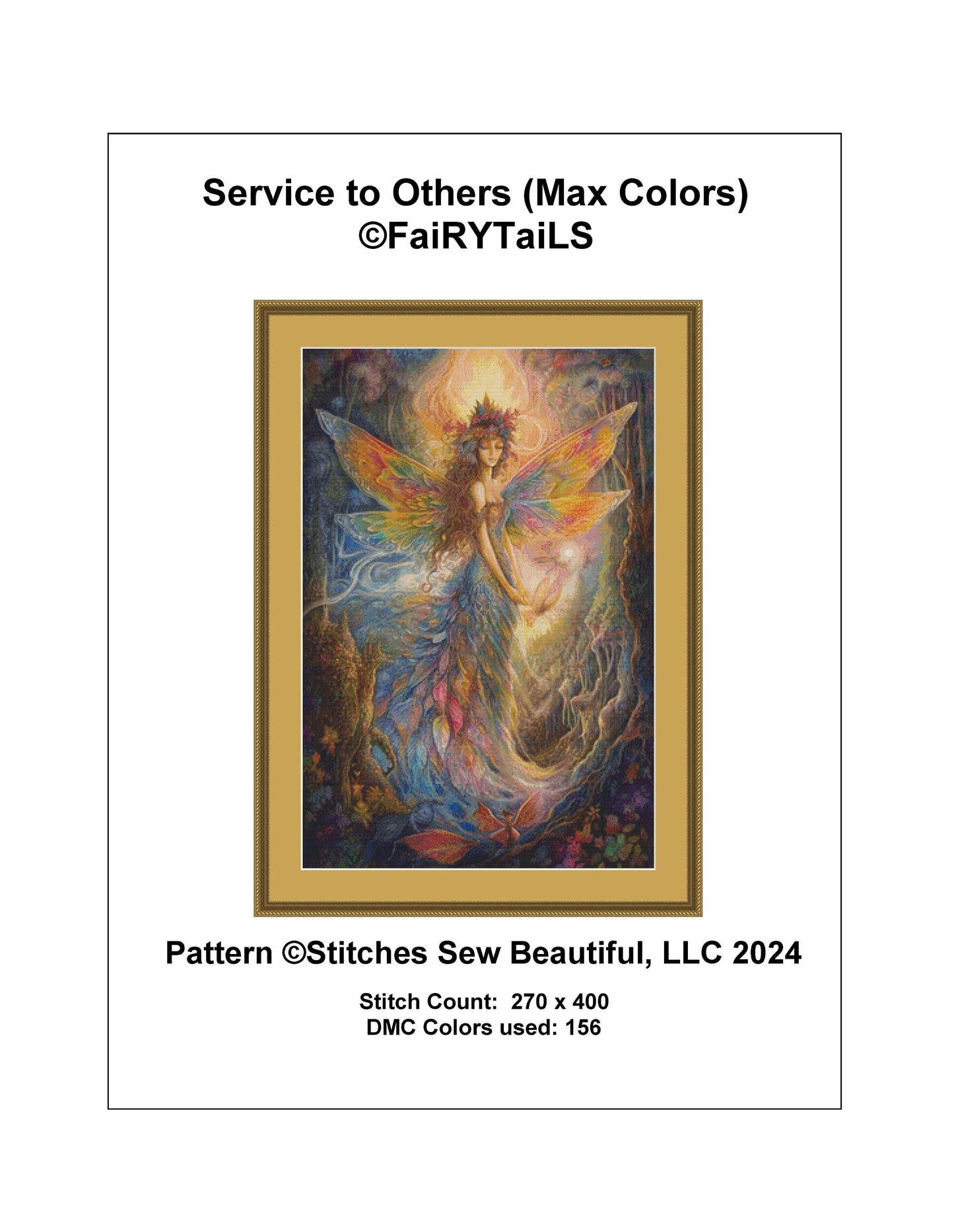 Service to Others (Max Colors) cross stitch pattern by FaiRYTaiLS