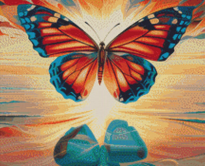 Butterfly Dreams-Surreal Symphony cross stitch pattern by The Art Revivalist