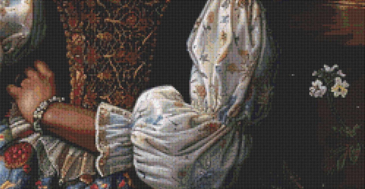 Deep Reflection cross stitch pattern by The Art Revivalist