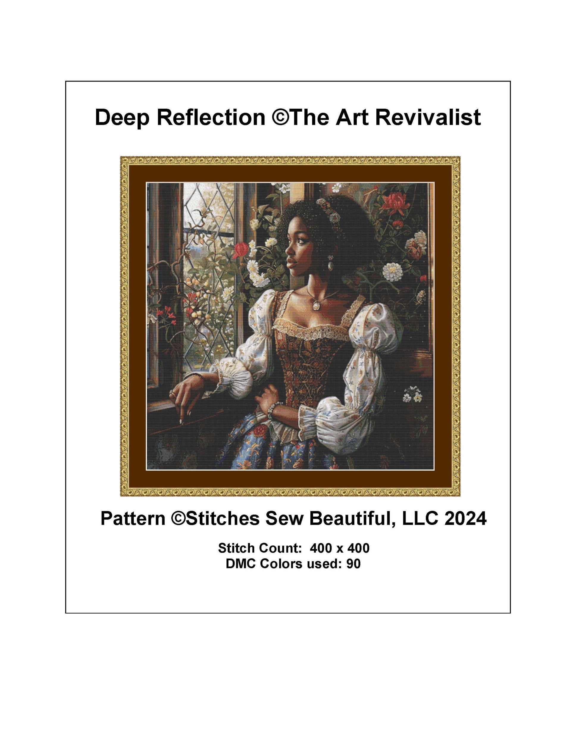 Deep Reflection cross stitch pattern by The Art Revivalist