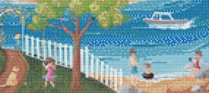 Horseshoe Cove (Small) cross stitch pattern by Kim Leo licensed by JMS Art Licensing