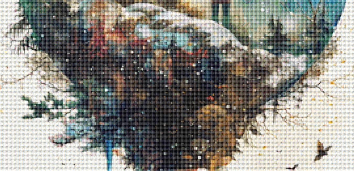 Glass Globe-Serenity (Max Colors) cross stitch pattern by The Art Revivalist