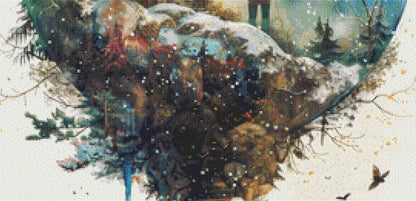 Glass Globe-Serenity (Max Colors) cross stitch pattern by The Art Revivalist