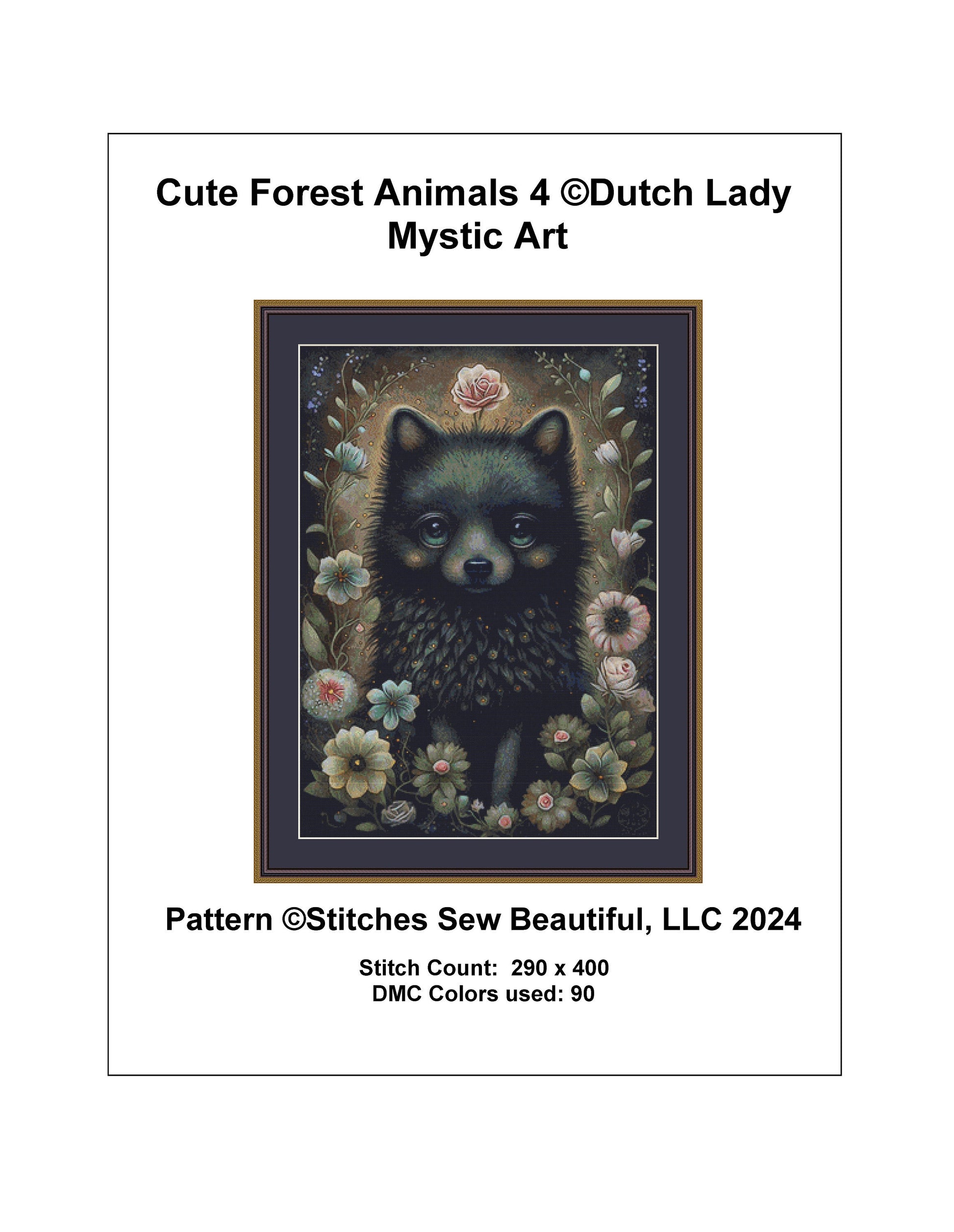 Cute Forest Animals 4 cross stitch pattern by DutchLadyMysticArt
