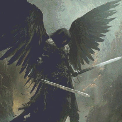Dark Angel (Small) cross stitch pattern by The Art Revivalist