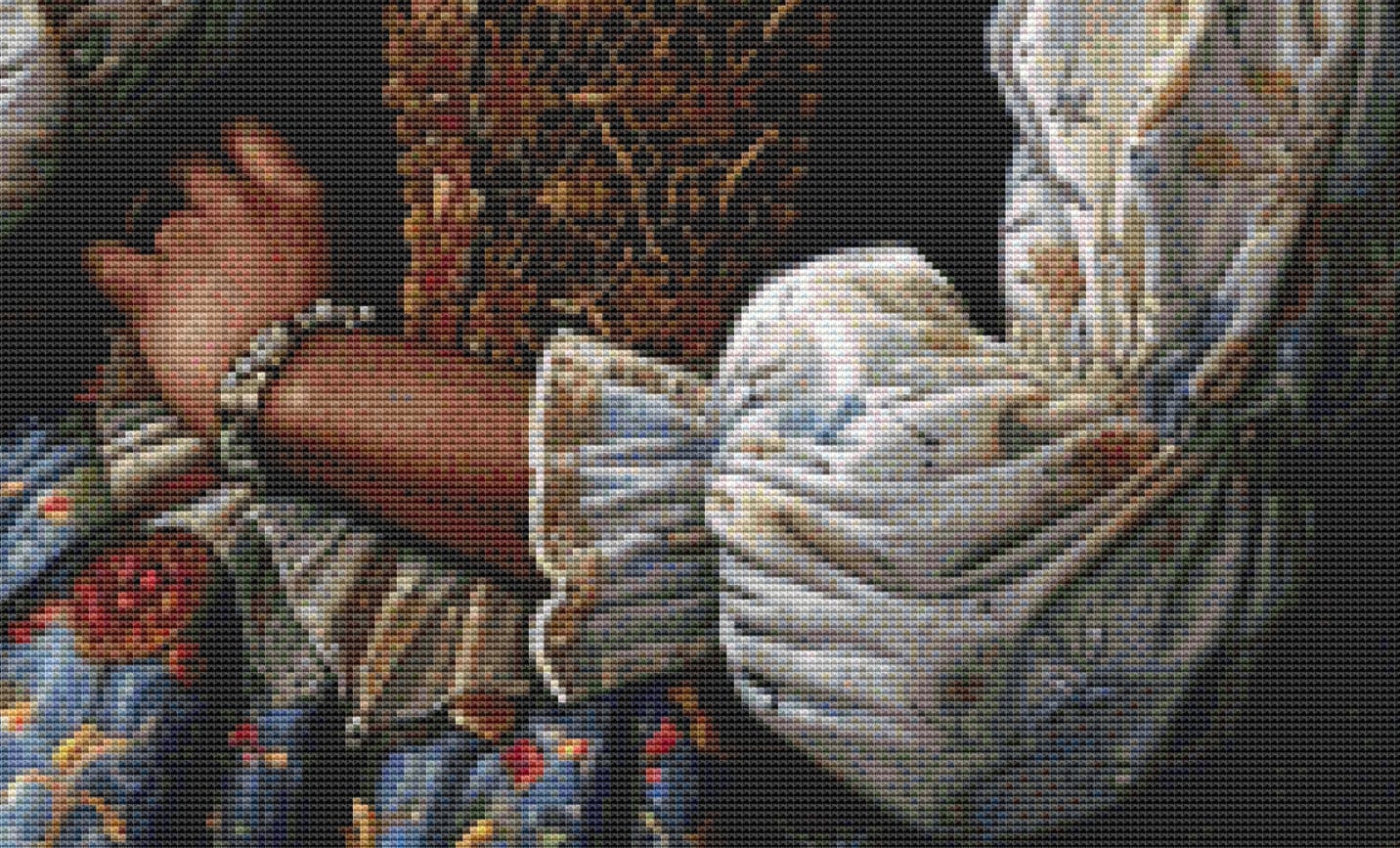 Deep Reflection (Max Colors) cross stitch pattern by The Art Revivalist