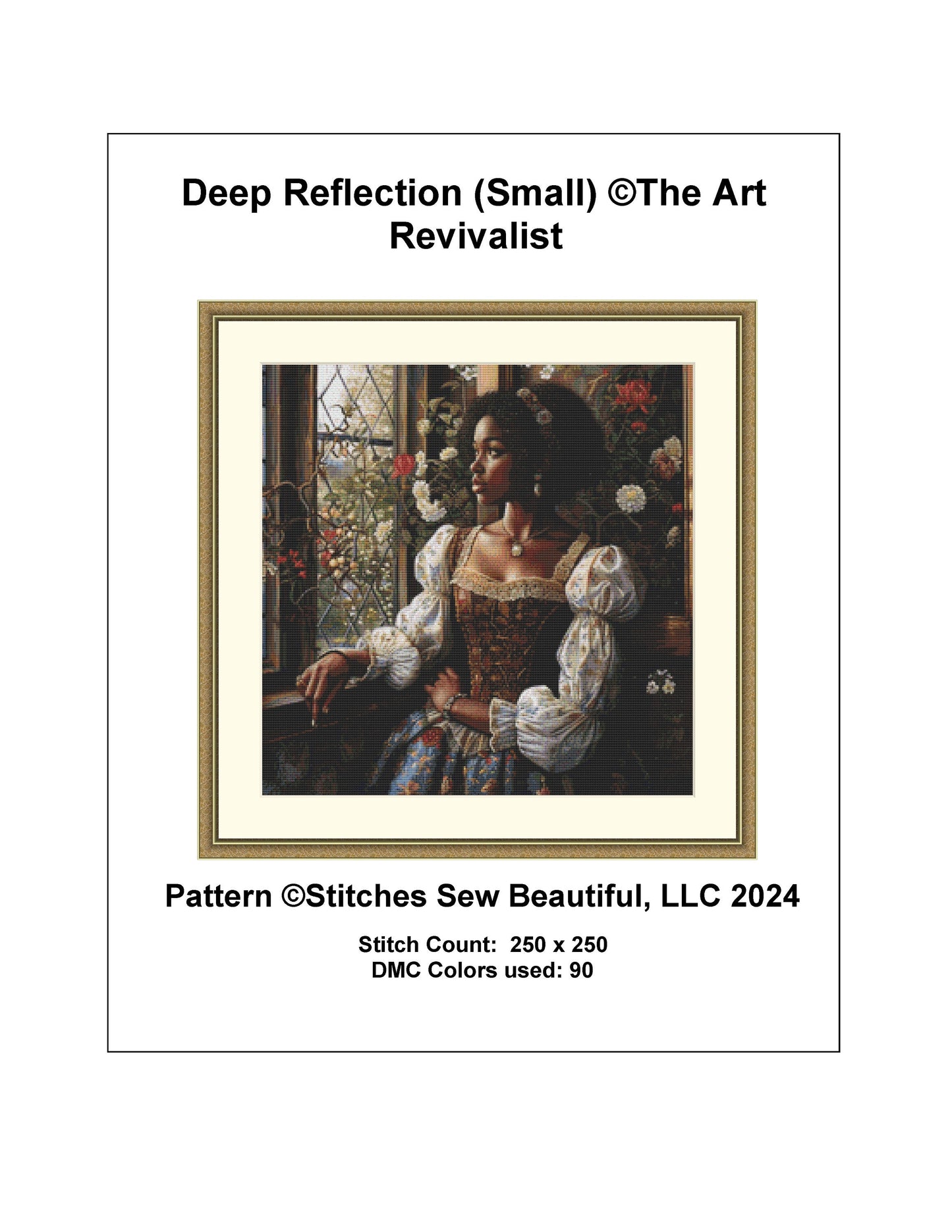 Deep Reflection (Small) cross stitch pattern by The Art Revivalist