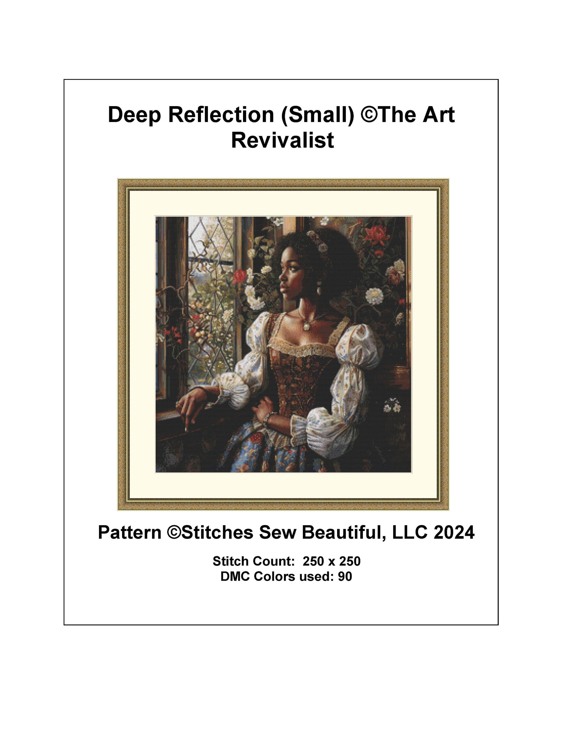 Deep Reflection (Small) cross stitch pattern by The Art Revivalist