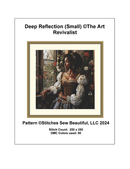Deep Reflection (Small) cross stitch pattern by The Art Revivalist