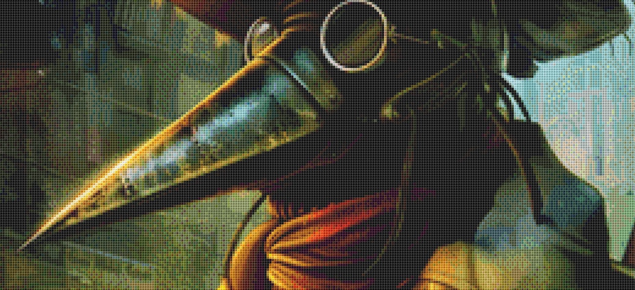 Dr Plague (Max Colors) cross stitch pattern by The Art Revivalist