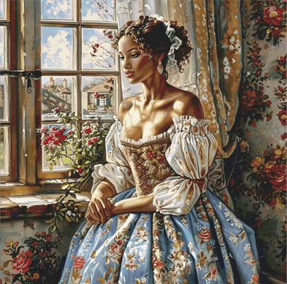 Lost in Thought (Max Size) cross stitch pattern by The Art Revivalist