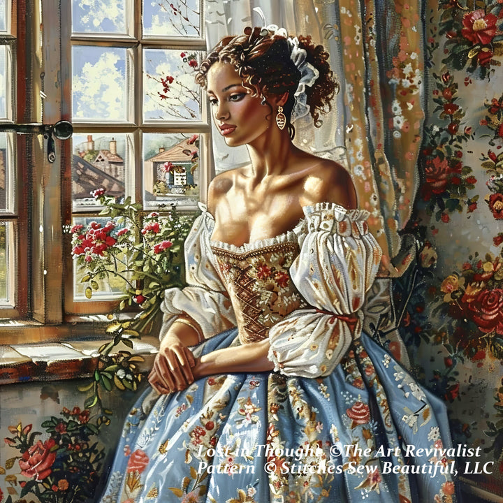 Lost in Thought (Max Size) cross stitch pattern by The Art Revivalist