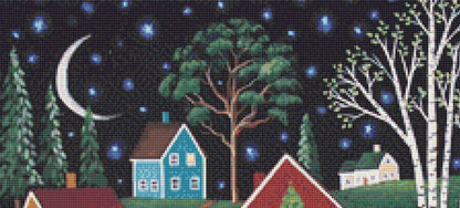 Blanket of Stars (Small) cross stitch pattern by Kim Leo licensed by JMS Art Licensing