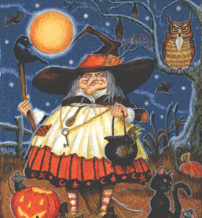 Ready for All Hallow's Eve (Max Colors) cross stitch pattern by Joseph Holodook/Porterfields Fine Art Licensing