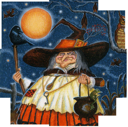 Ready for All Hallow's Eve (Round) cross stitch pattern by Joseph Holodook/Porterfields Fine Art Licensing