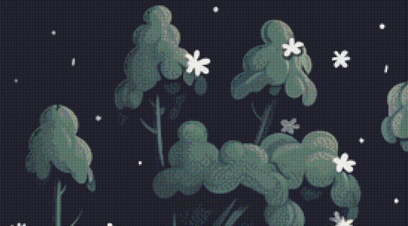 Cute Ghost in a Pond (Max Size) cross stitch pattern by Serr.Kai A Quill & Ink