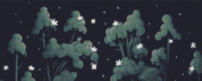 Cute Ghost in a Pond (Small) cross stitch pattern by Serr.Kai A Quill & Ink