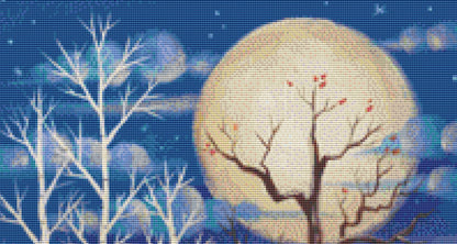 Happy Hauntings (Max Colors) cross stitch pattern by Kim Leo licensed by JMS Art Licensing