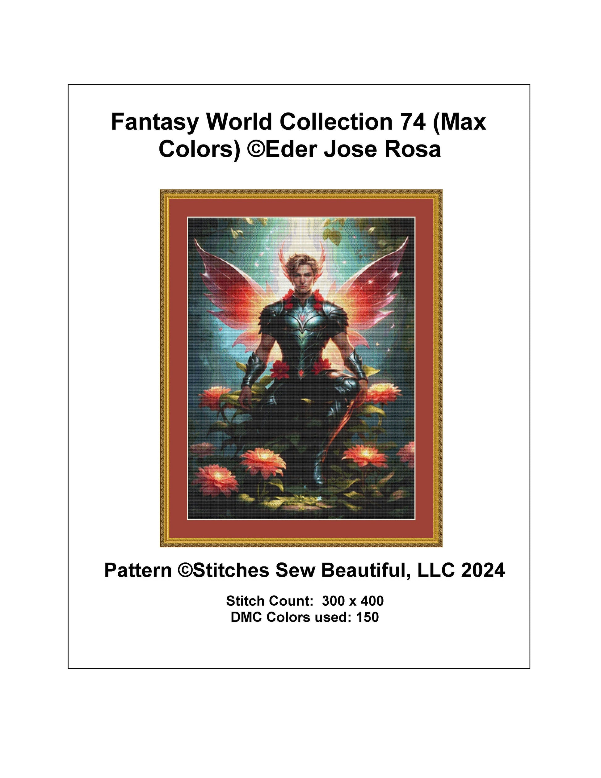 Fantasy World Collection 74 (Max Colors) cross stitch pattern by Eder Jose Rosa