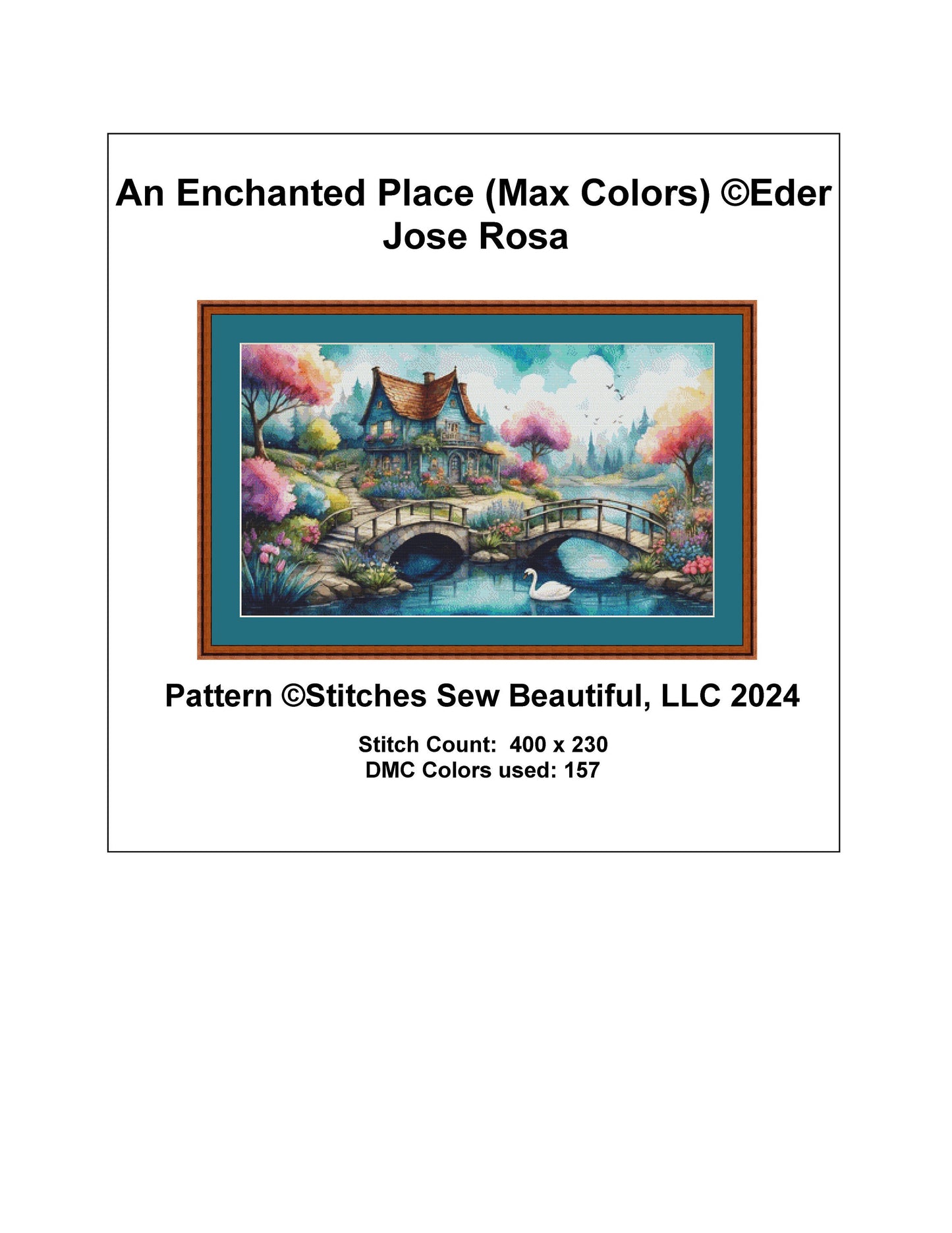 An Enchanted Place (Max Colors) cross stitch pattern by Eder Jose Rosa