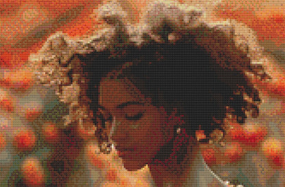 Woman in a Field of Flowers 8 cross stitch pattern by Eder Jose Rosa (Digital Format)