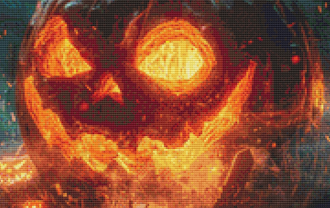 Its Halloween Night (Max Colors) cross stitch pattern by Eder Jose Rosa