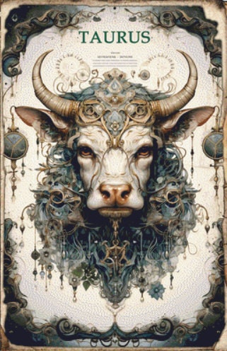 Zodiac - Taurus 2 counted cross stitch pattern by Sharm Studio