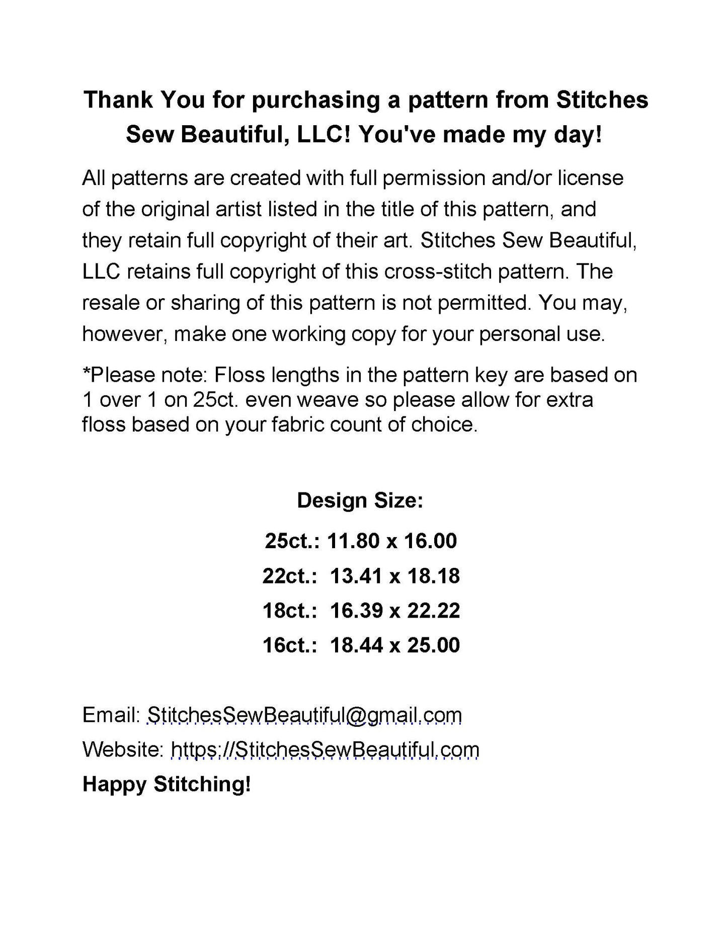 Mothers Day Surprise cross stitch pattern by Lisi Martin/AB Pictura, Karlstad, Sweden