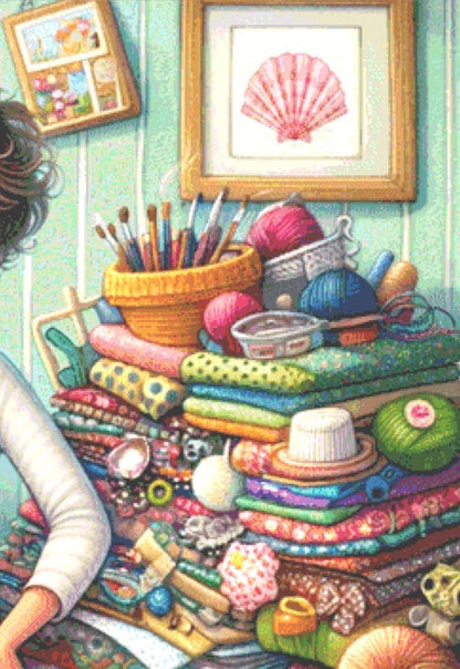 Behind Every Crafter (Max Colors/Size) cross stitch pattern by CraftyBeachOnYouTube