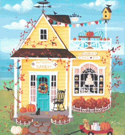 Butternut Bakery (Max Colors) cross stitch pattern by Kim Leo licensed by JMS Art Licensing