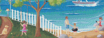 Horseshoe Cove (Max Colors) cross stitch pattern by Kim Leo licensed by JMS Art Licensing