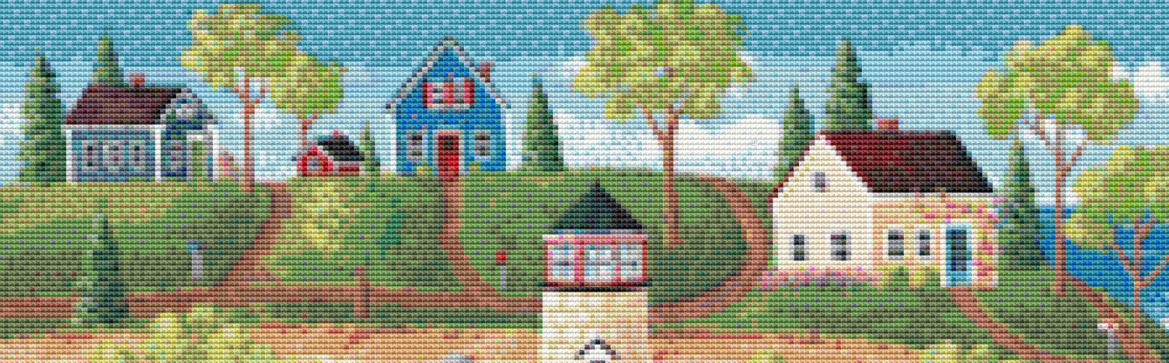 Horseshoe Cove (Small) cross stitch pattern by Kim Leo licensed by JMS Art Licensing