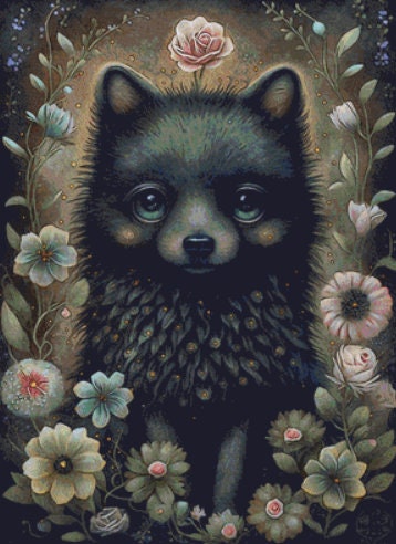 Cute Forest Animals 4 cross stitch pattern by DutchLadyMysticArt